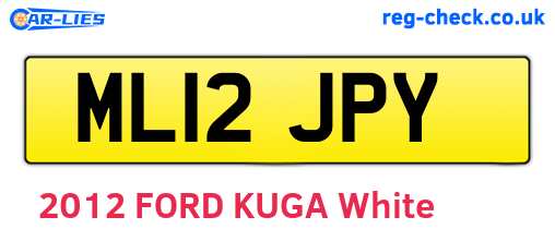 ML12JPY are the vehicle registration plates.