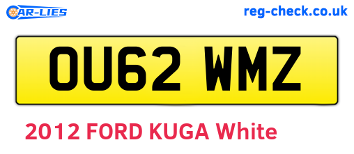 OU62WMZ are the vehicle registration plates.