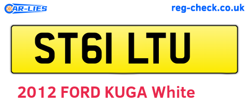 ST61LTU are the vehicle registration plates.