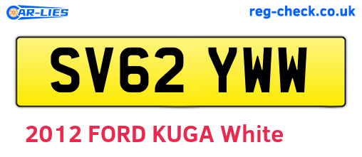 SV62YWW are the vehicle registration plates.