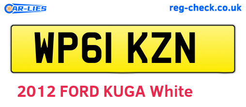 WP61KZN are the vehicle registration plates.