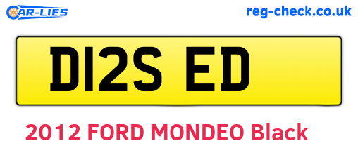 D12SED are the vehicle registration plates.