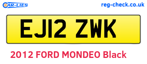 EJ12ZWK are the vehicle registration plates.