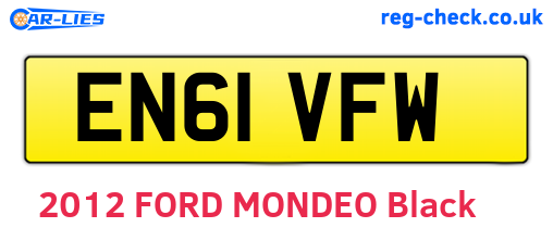EN61VFW are the vehicle registration plates.