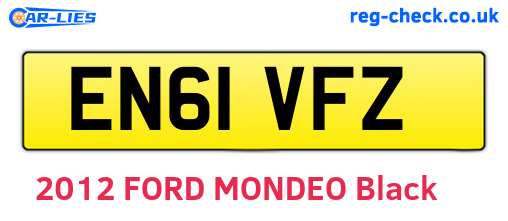 EN61VFZ are the vehicle registration plates.