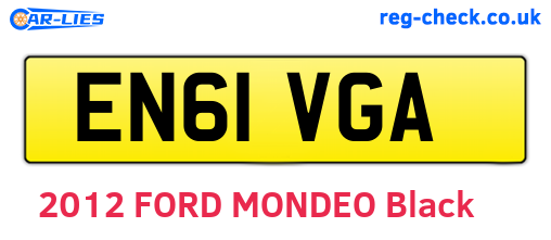 EN61VGA are the vehicle registration plates.
