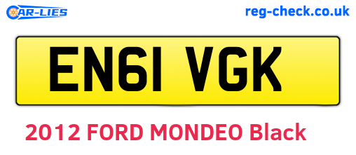 EN61VGK are the vehicle registration plates.