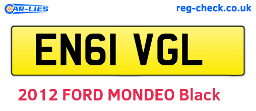EN61VGL are the vehicle registration plates.