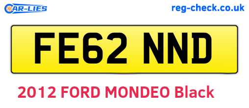 FE62NND are the vehicle registration plates.