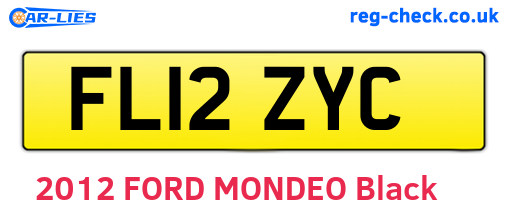 FL12ZYC are the vehicle registration plates.