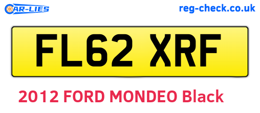 FL62XRF are the vehicle registration plates.