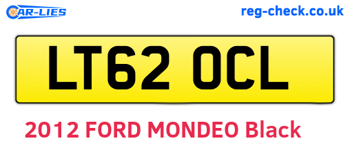 LT62OCL are the vehicle registration plates.