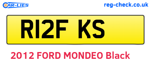 R12FKS are the vehicle registration plates.