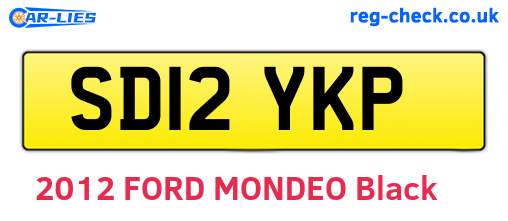 SD12YKP are the vehicle registration plates.