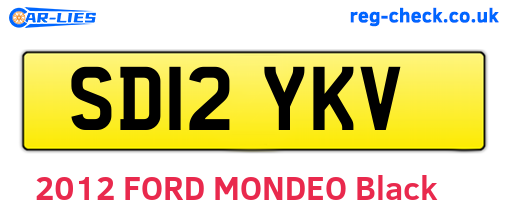 SD12YKV are the vehicle registration plates.