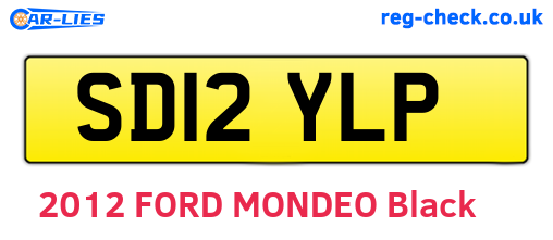SD12YLP are the vehicle registration plates.