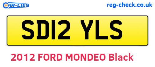 SD12YLS are the vehicle registration plates.