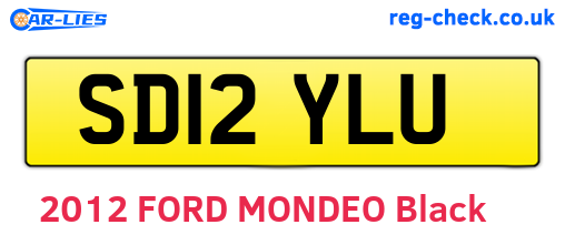 SD12YLU are the vehicle registration plates.