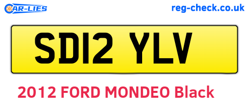 SD12YLV are the vehicle registration plates.