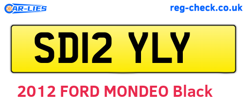 SD12YLY are the vehicle registration plates.