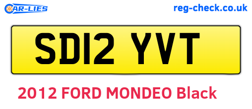 SD12YVT are the vehicle registration plates.