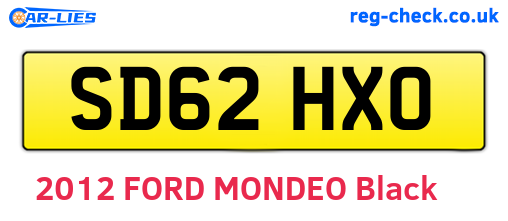 SD62HXO are the vehicle registration plates.