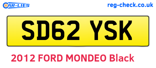 SD62YSK are the vehicle registration plates.
