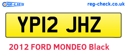 YP12JHZ are the vehicle registration plates.