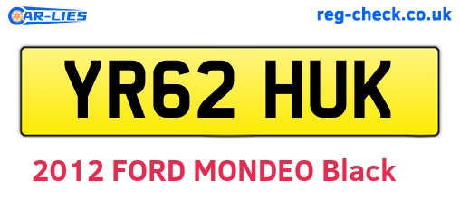 YR62HUK are the vehicle registration plates.