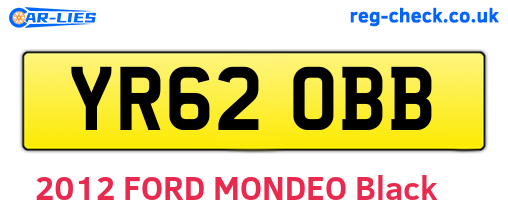 YR62OBB are the vehicle registration plates.