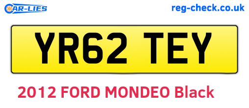 YR62TEY are the vehicle registration plates.