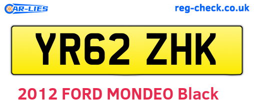 YR62ZHK are the vehicle registration plates.