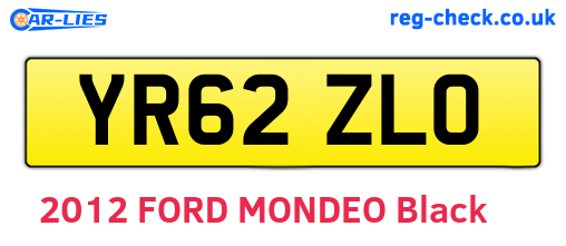 YR62ZLO are the vehicle registration plates.