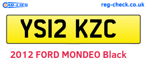 YS12KZC are the vehicle registration plates.
