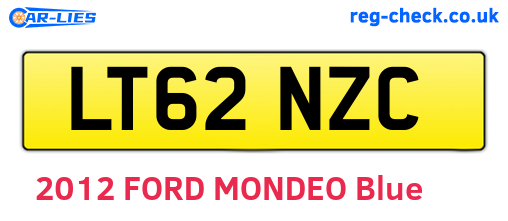 LT62NZC are the vehicle registration plates.