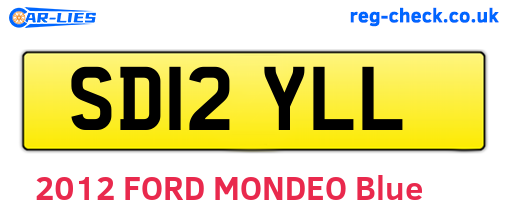 SD12YLL are the vehicle registration plates.