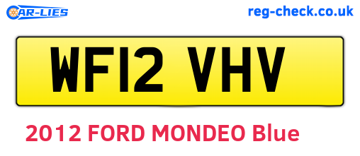 WF12VHV are the vehicle registration plates.