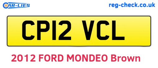 CP12VCL are the vehicle registration plates.