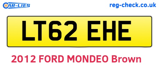 LT62EHE are the vehicle registration plates.