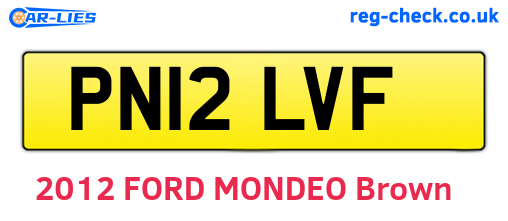 PN12LVF are the vehicle registration plates.