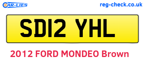 SD12YHL are the vehicle registration plates.