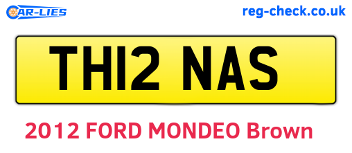 TH12NAS are the vehicle registration plates.