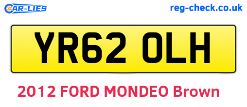 YR62OLH are the vehicle registration plates.
