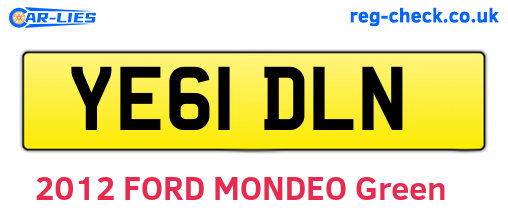 YE61DLN are the vehicle registration plates.