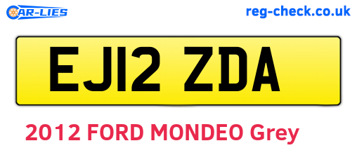 EJ12ZDA are the vehicle registration plates.