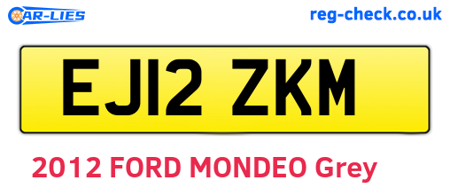 EJ12ZKM are the vehicle registration plates.