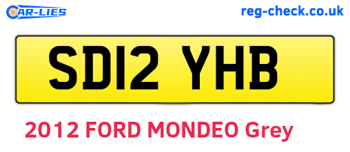 SD12YHB are the vehicle registration plates.
