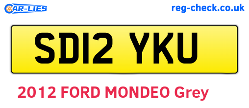 SD12YKU are the vehicle registration plates.