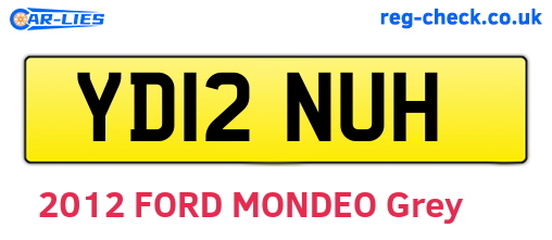 YD12NUH are the vehicle registration plates.
