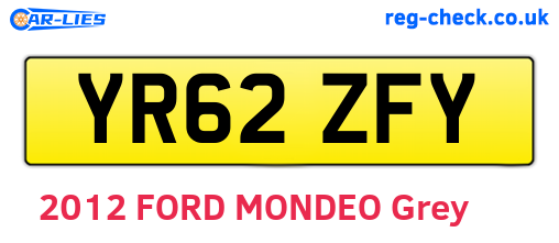 YR62ZFY are the vehicle registration plates.